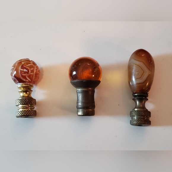 Vintage finials Accents Finials For Lamps Bundle Of 3 Vintage